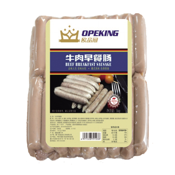 歐品冠牛肉早餐腸(炸)（1kg）